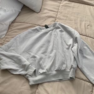 Cropped grey wild fable sweatshirt
